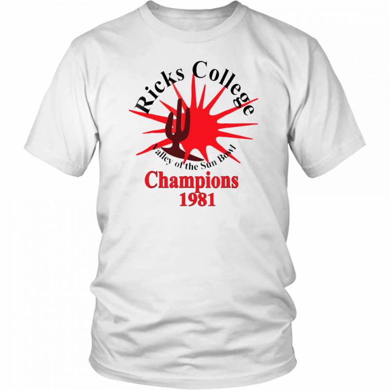 Ricks College Valley of the Sun Bowl Champions 1981 T Shirt