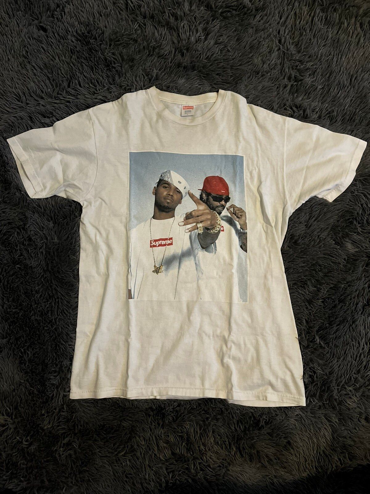 RARE Supreme Dipset (Jim Jones & Juelz) Box Logo White Tee, Shirt Outfit, Gifts For Men, Gifts For Women