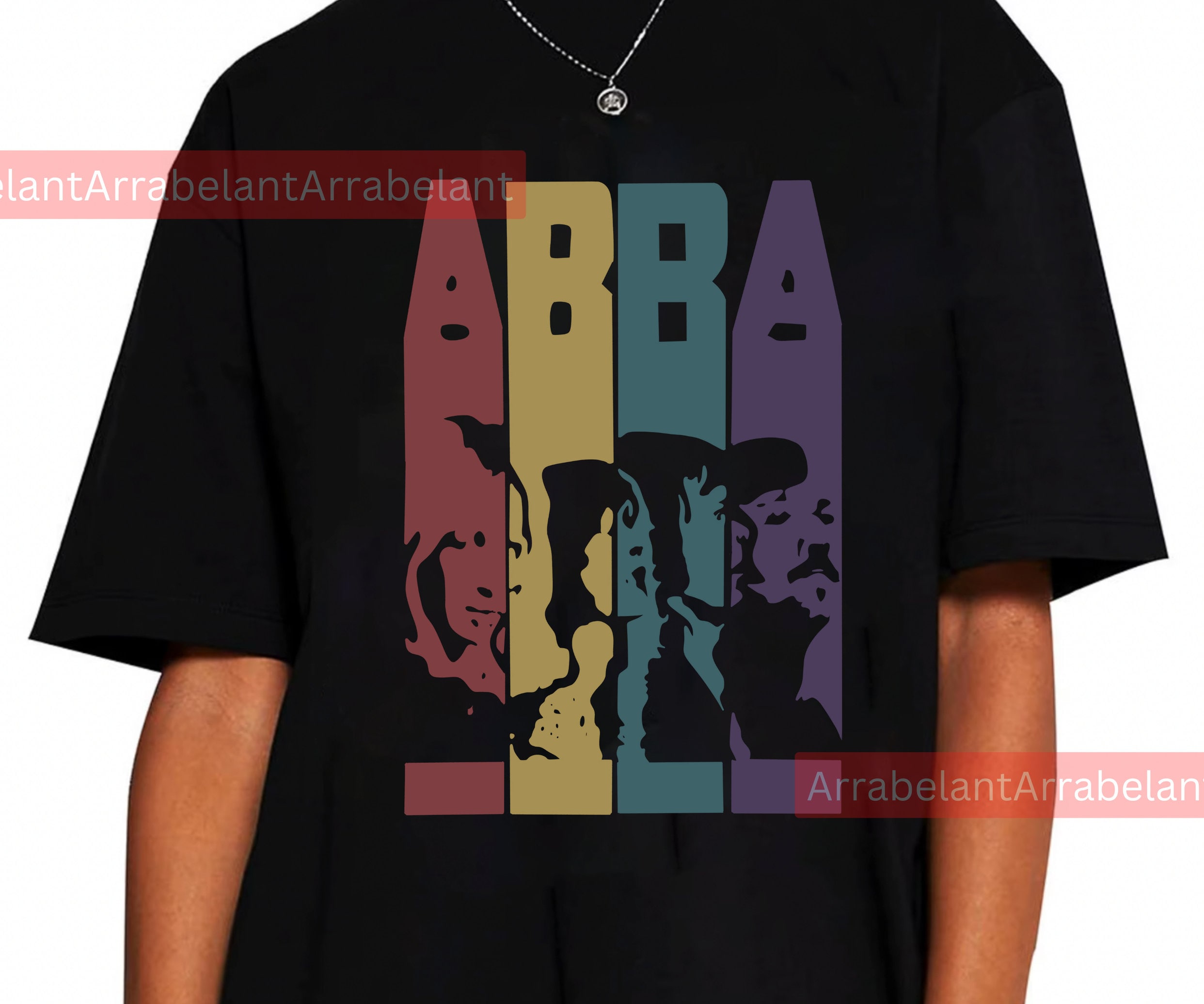 Vintage Retro ABBBA Dancing Queen Homage Tribute T-Shirt, ABBBA Shirt Gift, Retro Gift Tee QX2PNP