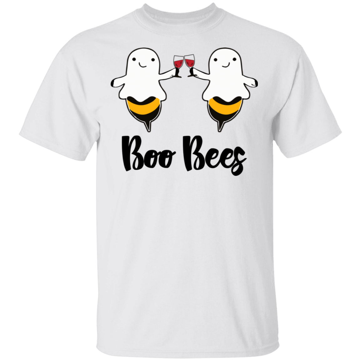 Boo Bees Drink Wine Halloween Shirt