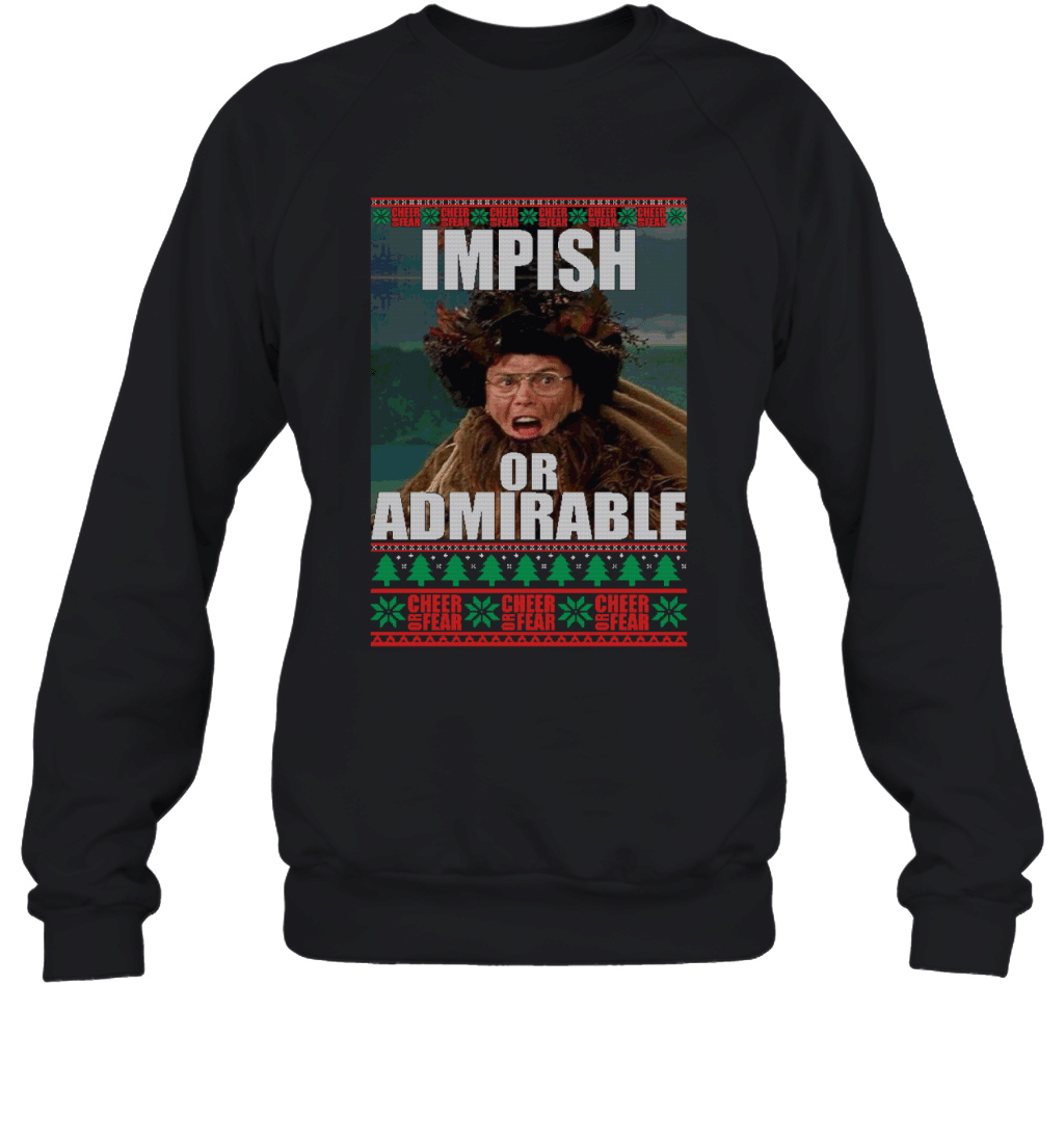 Impish Or Admirable Dwight K. Schrute Funny Christmas The Office Fans Shirt Sweatshirt