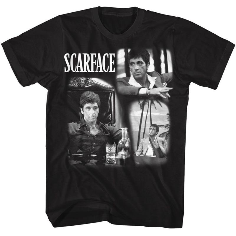 Hot Scarface Shirt Gift For Fans Black All Size T- Shirt Fabric Menswear