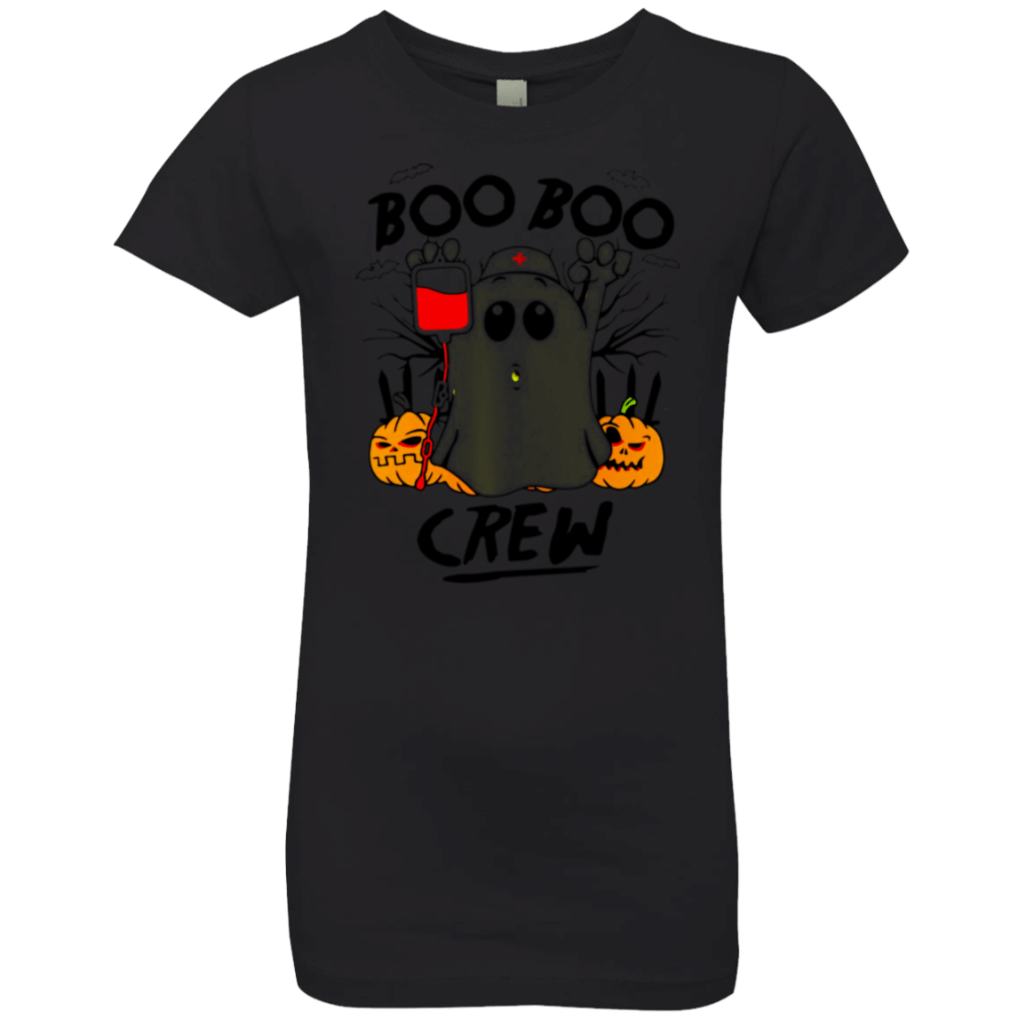 Ghost Pumpkins Nurse Boo Boo Crew Halloween Girls Premium T-Shirt