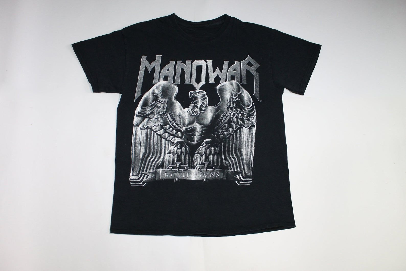 Manowar Shirt Battle Hymns Shirt American Heavy Metal Band Shirt Power Metal L