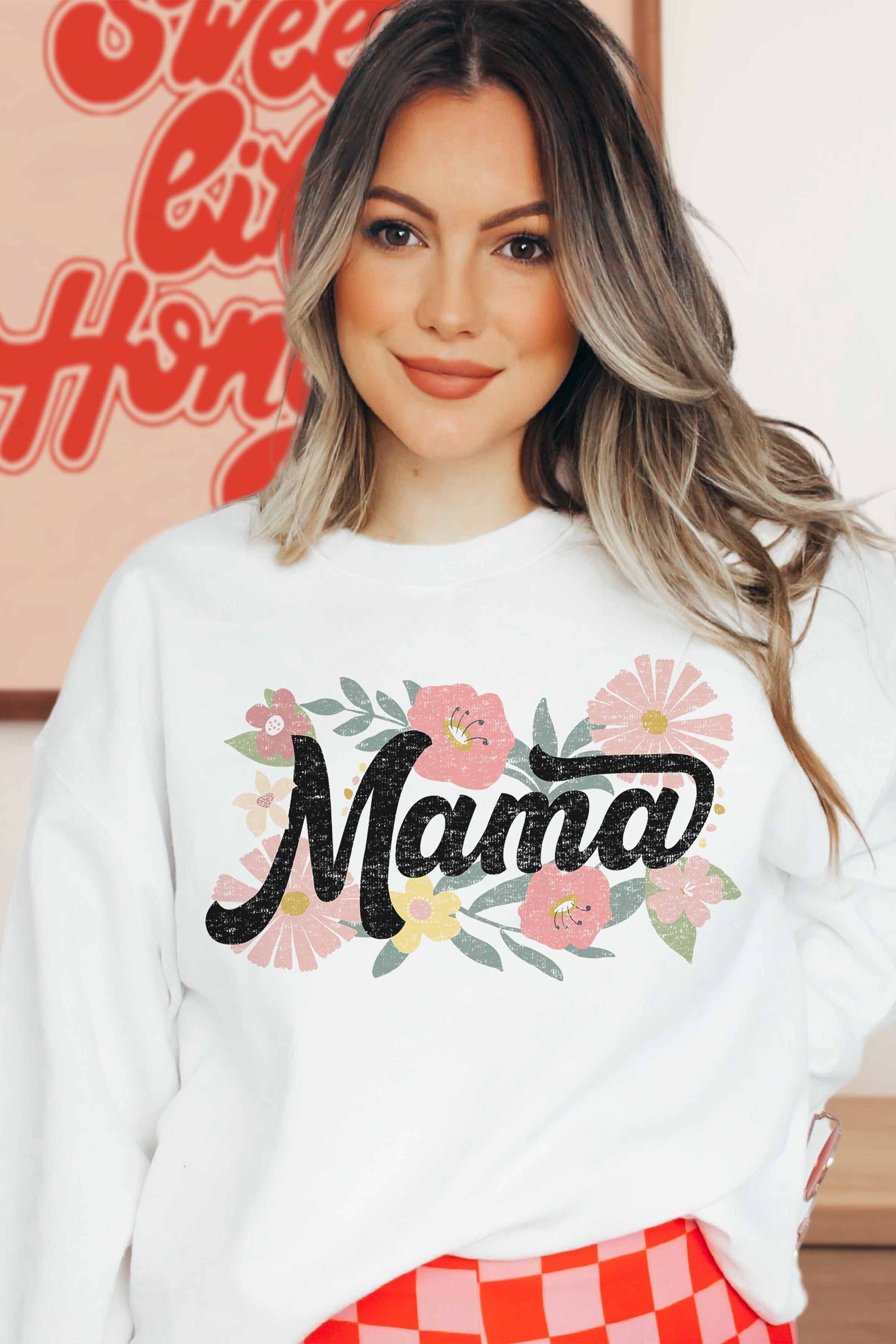 Floral Mama Sweatshirt Mama Bear Motherhood Shirt Expecting Mom Gift Mom Shirt Mama Sweatshirt Mothers Day Gift Super Mom Shirt Mama Sweater