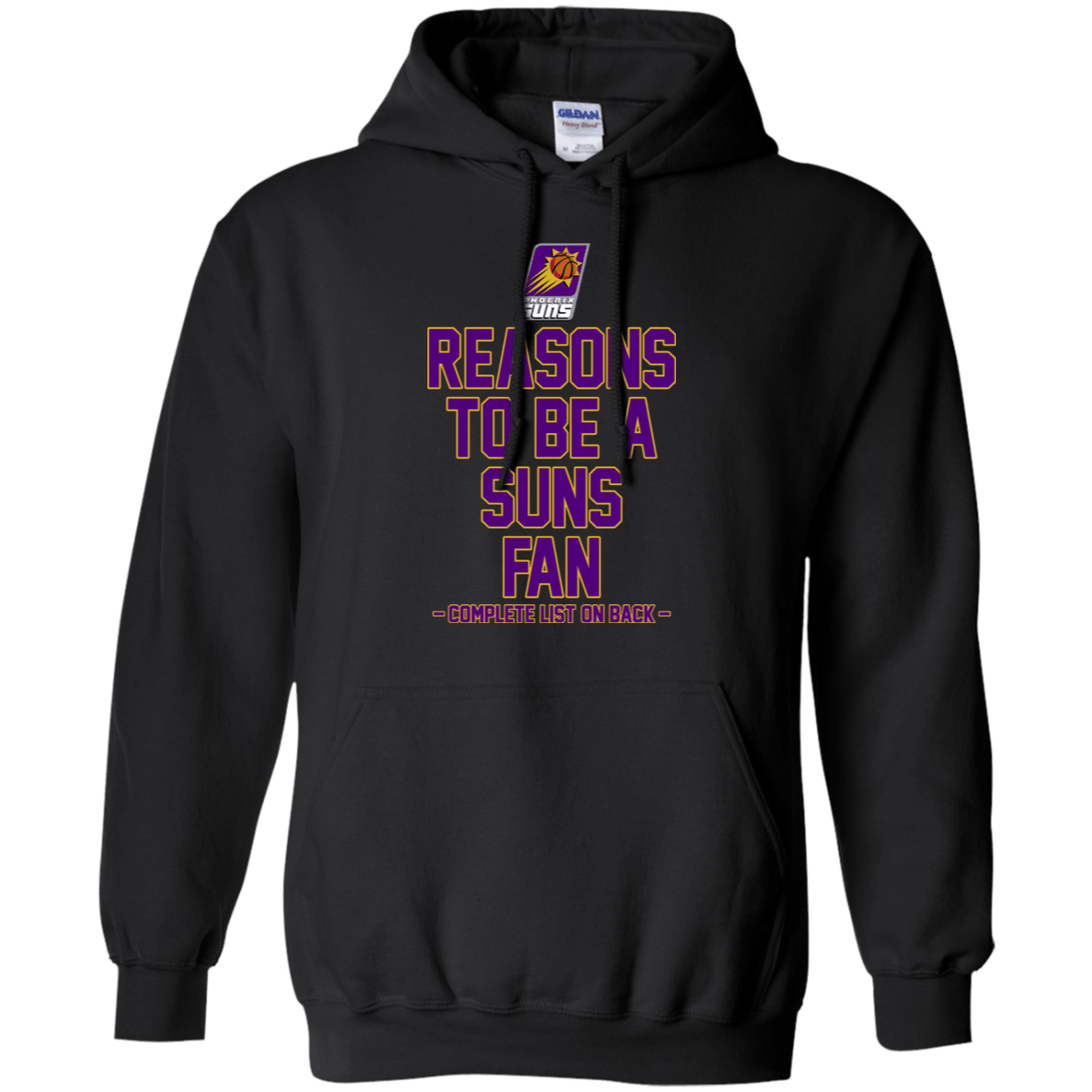 Reasons To Be A Phoenix Suns Fan Complete List On Back – Funny Shirts