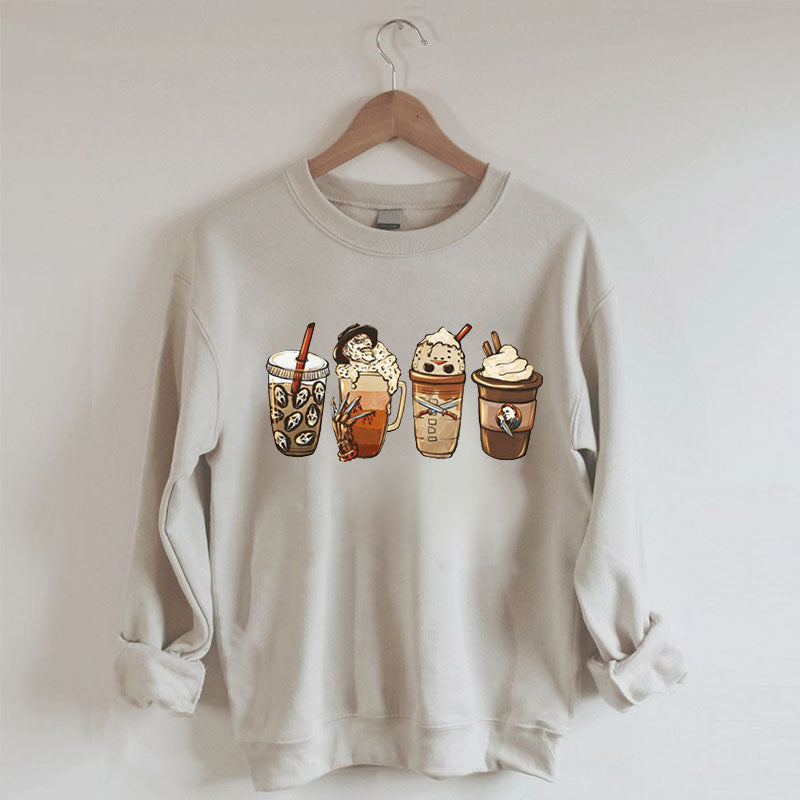 Horror Fall Coffee Sweatshirt