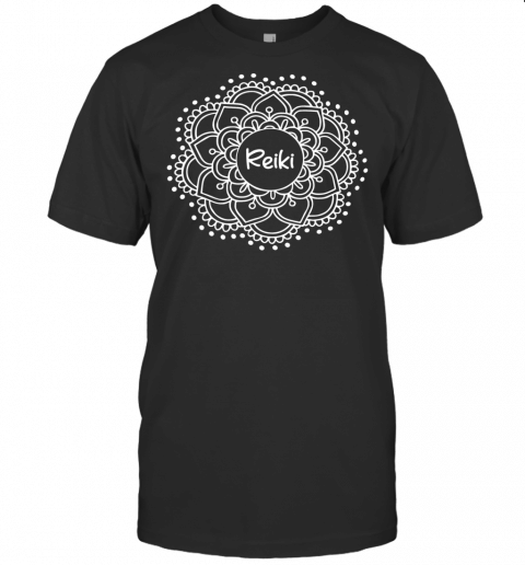 Reiki Mandala T Shirt. Inspirational Yoga Tee