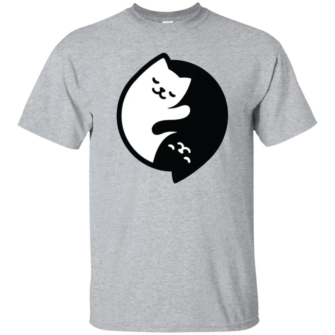 Cute Funny Kawaii Cats Yin Yang T-Shirt