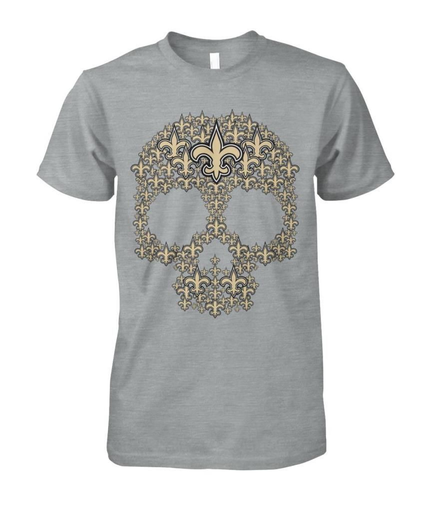 New Orleans Saints Skull American Football Fans Cool Gift Shirts