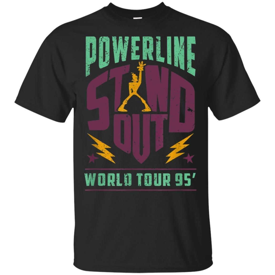 Gift Powerline Stand-Out World-Tour 95 Concert Logo Shirt