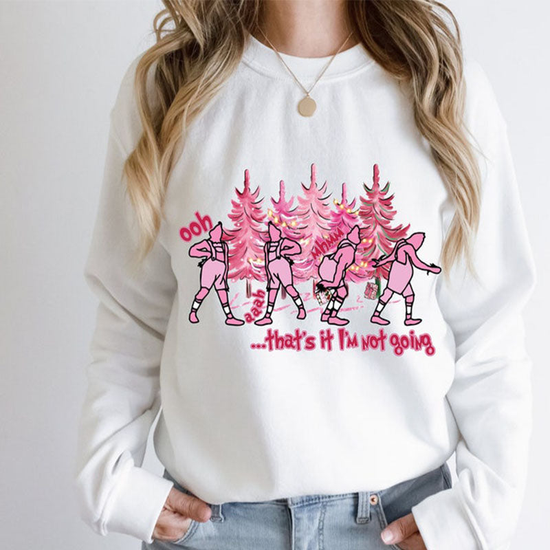 Pink Grnichmas Retro Christmas Sweatshirt