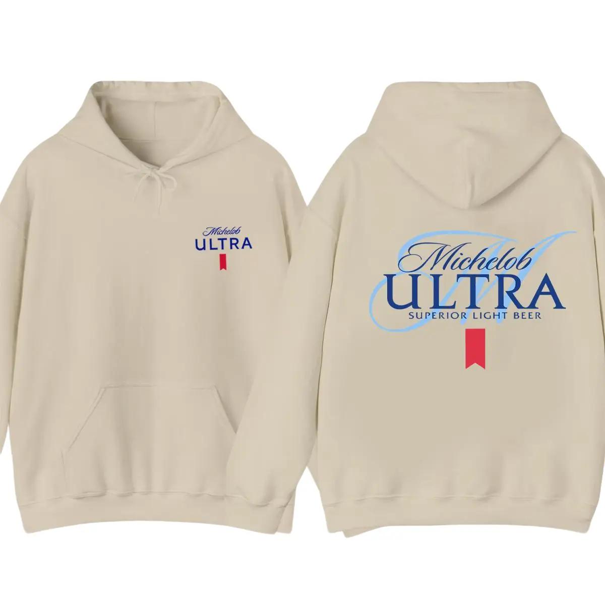 Michelob Ultra Light Beer 2 Sides Hoodie, Michelob Ultra Tee, T-shirt, Sweatshirt For Men Fabric Menswear Summer Clothes Graphic Tees