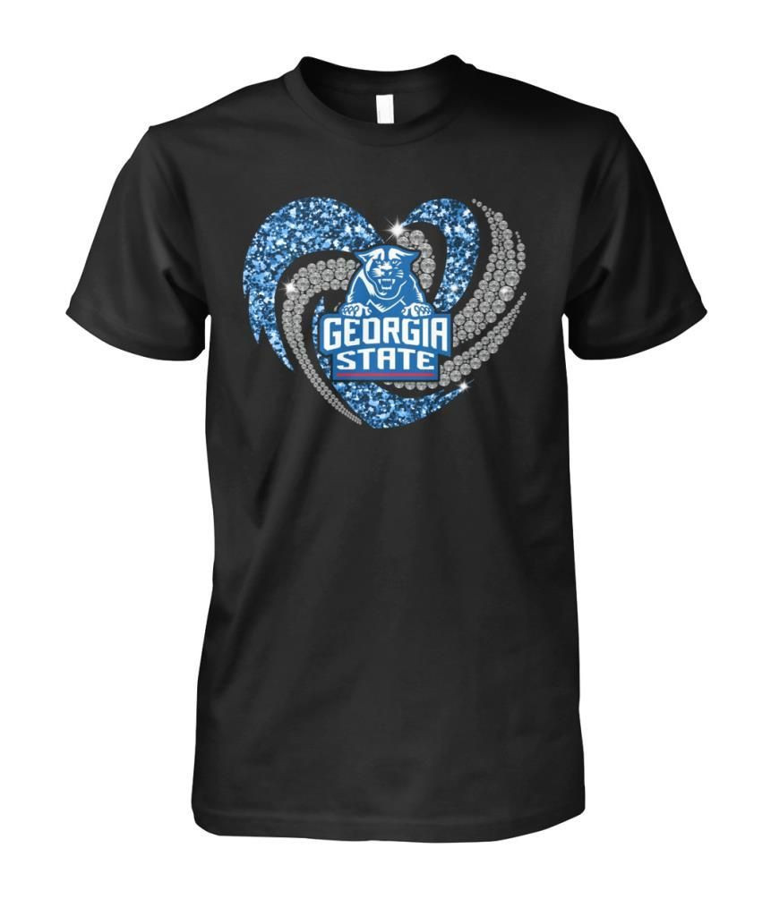 Georgia State Panthers Heart Cool American Football Fans Men Women Shirts