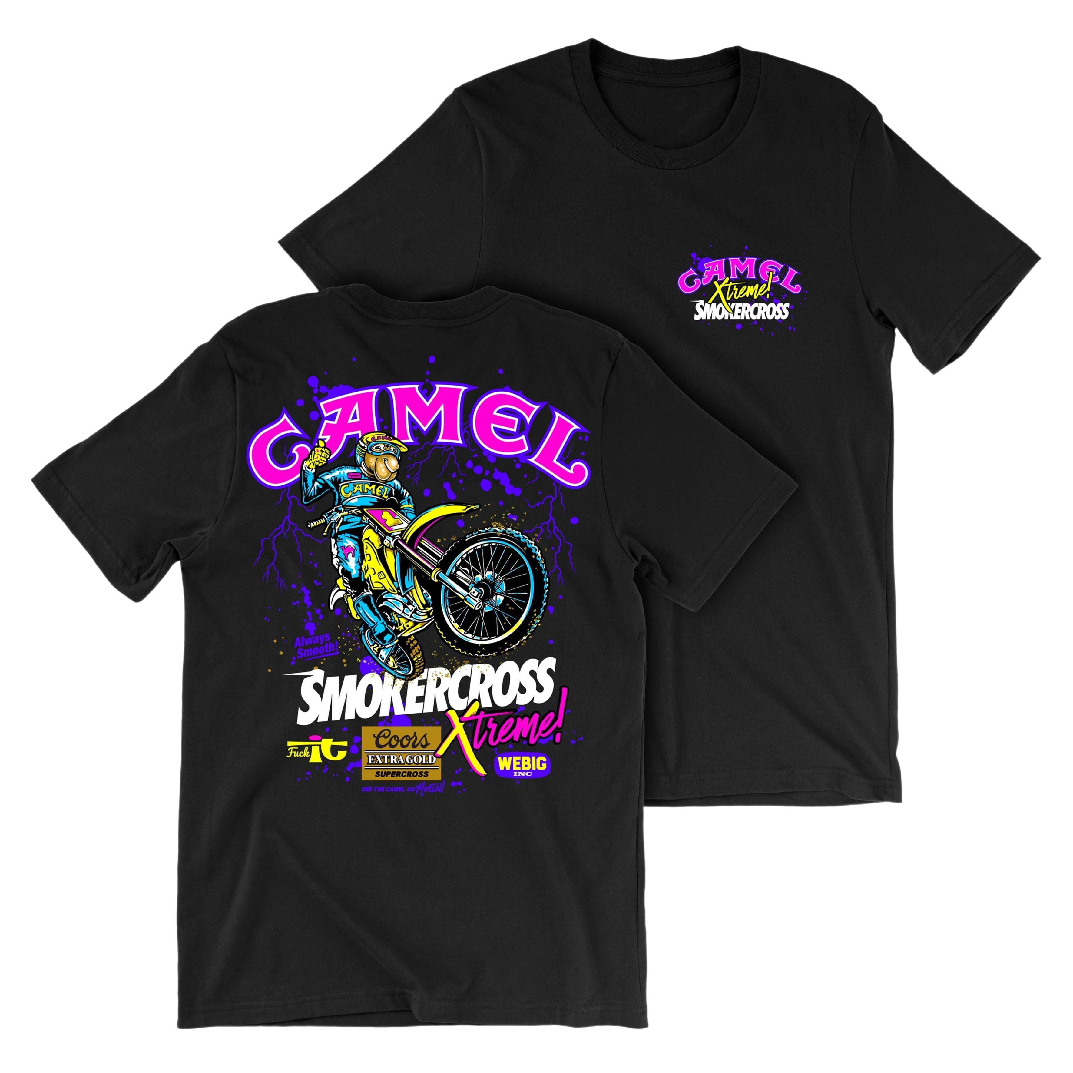 Camel Motorsport Supercross Extreme Graphic Tee, Shirt for Mens, Summer Tee for Mens