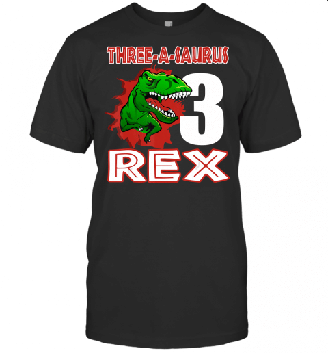 Im Three Rex 3Rd Birthday Boy Toddler Kid Dinosaur Gift T Shirt