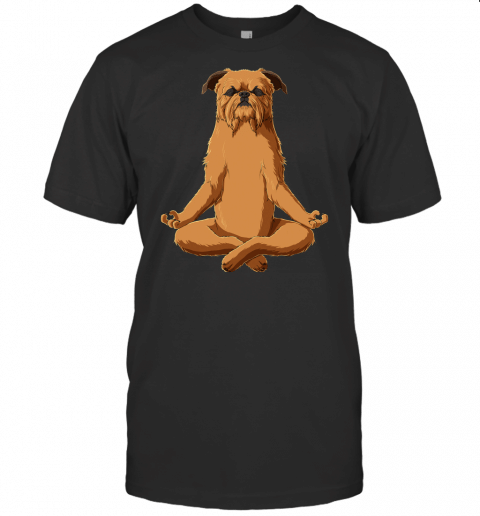 Funny Yoga Dog Brussels Griffon T Shirt