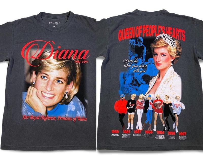 Princess Diana Moby Thrift Offical T-Shirt, Multiple Size, Full Color, For Women