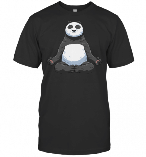 Panda Yoga Pose Panda Meditation Panda Doing Yoga T Shirt