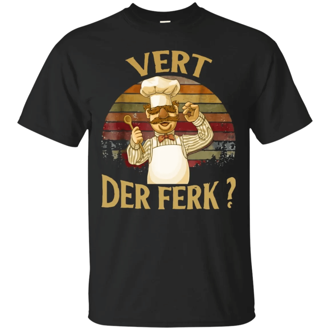 Swedish Chef Vert Der Ferk Sunset T-Shirt