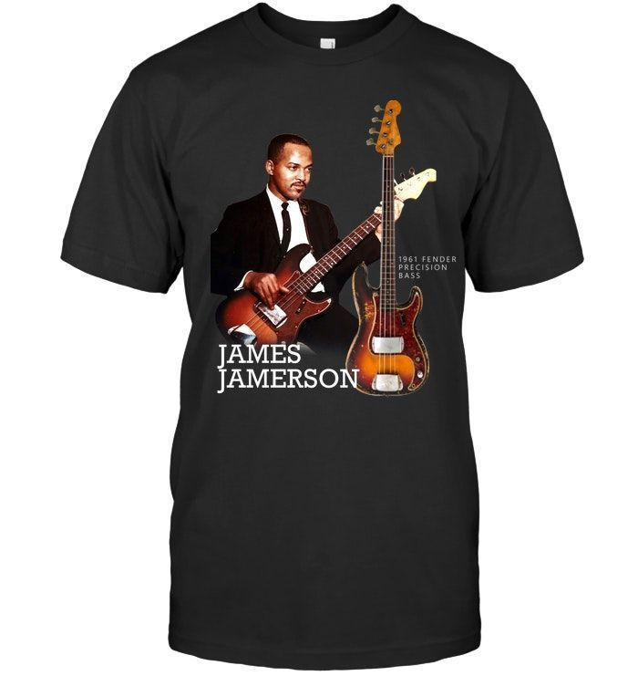 James Jamerson 1961 Fender Precision Bass Players Bassist Fans Memorial Shirts