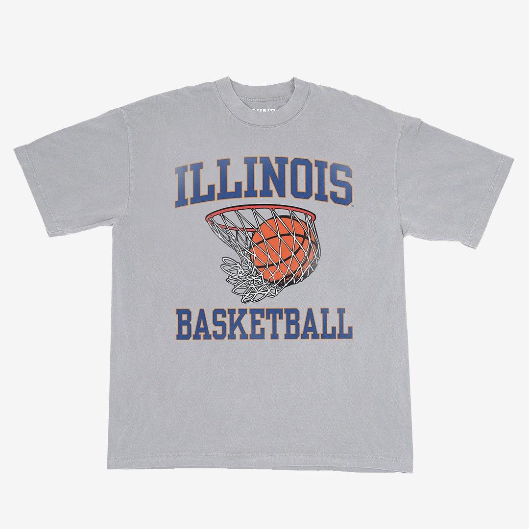 ILLINOIS FIGHTING ILLINI BASKETBALL HEAVY TEE