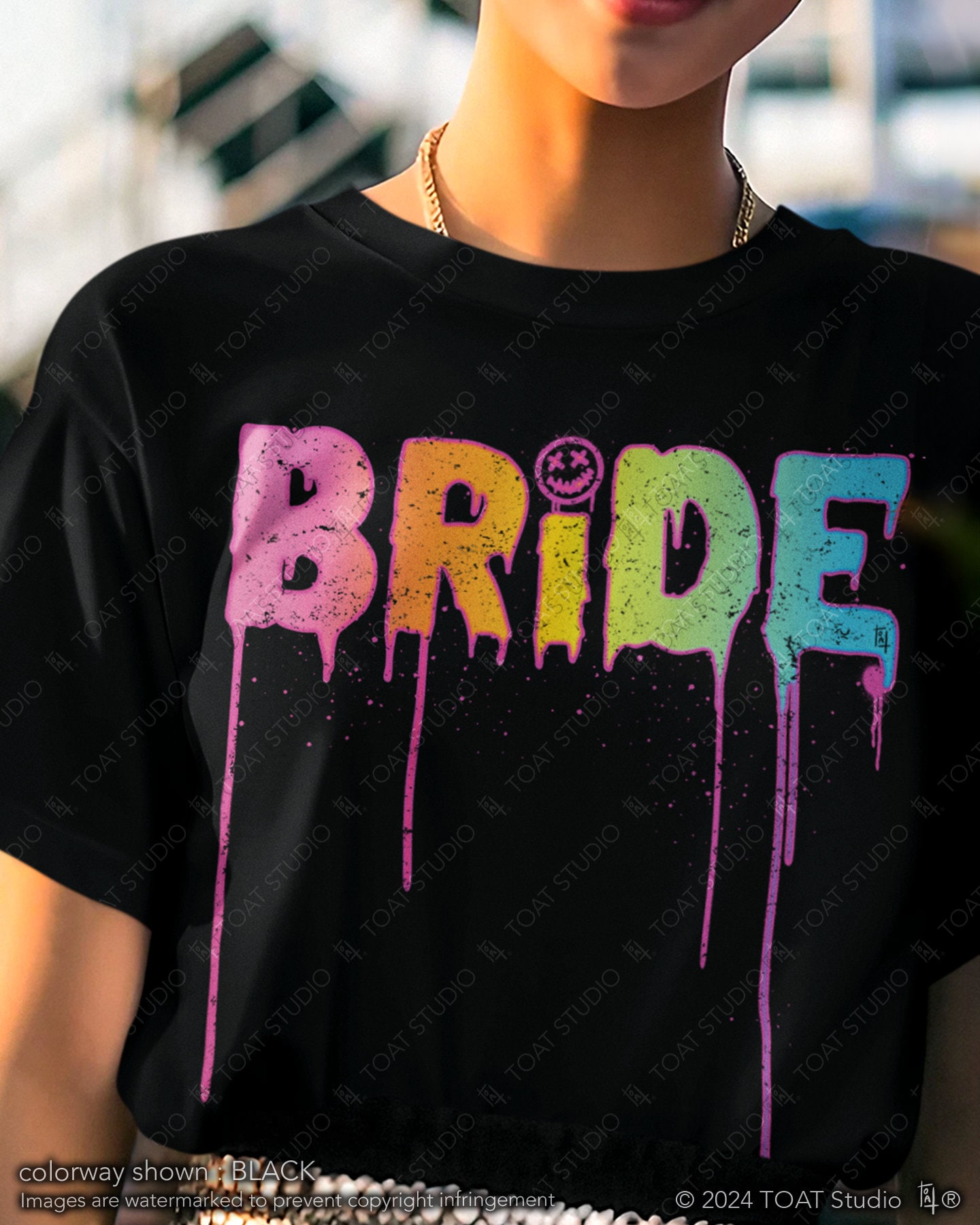 Rainbow Bride Unisex T-Shirt, Rave Bride, Pastel Wedding, LGBTQ Bride, Pride Bachelorette Party, Rainbow Bride Squad, Gay Lesbian Engagement