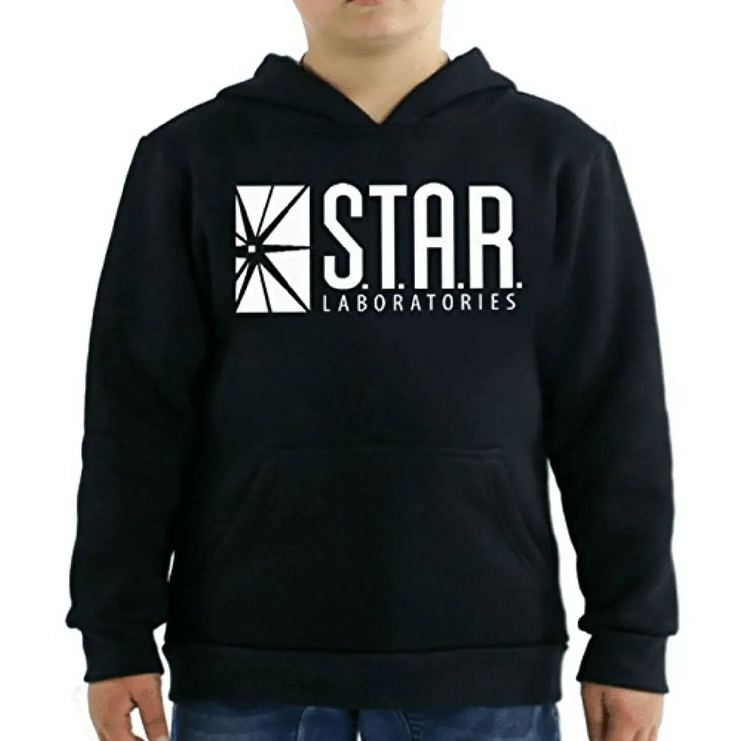 Fresh Tees Star Laboratories S.T.A.R. Labs Youth Hooded Sweatshirt