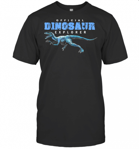 Dinosaurs Jurassic Blue Raptor Dinosaur Explorer T Shirt