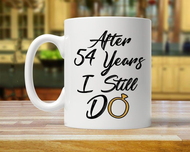 54Th Anniversary Mug, Gift For Husband, Him, Couple, Gift For 54 Year Anniversary