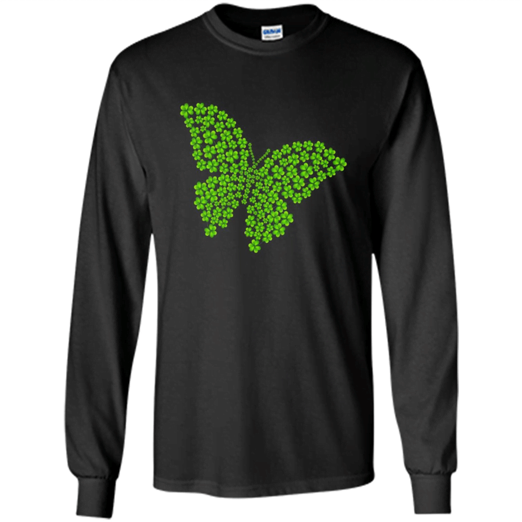 The Irish Shamrock Butterfly – Long Sleeve T-Shirt