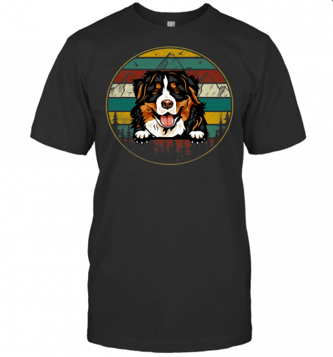 Bernese Mountain Dog Shirt Fathers Day Christmas For Dad Mom T Shirt Copy