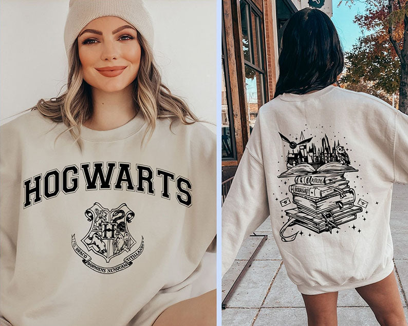 Magical Wizard Castle Book Sweatshirt