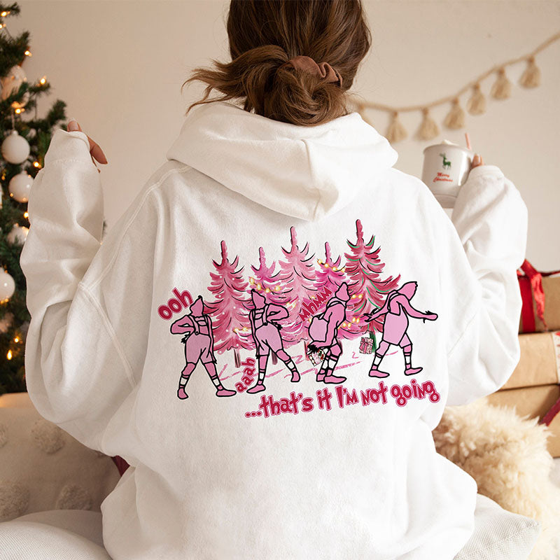 Pink Grnichmas Retro Christmas Hoodie