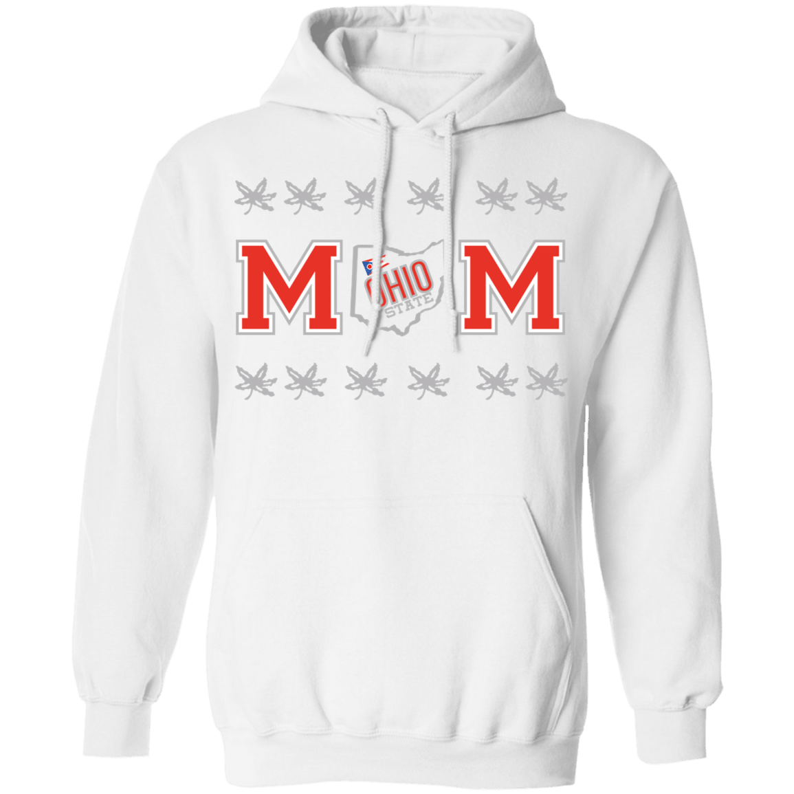 Ohio Heart Mom Bucks Pullover Hoodie