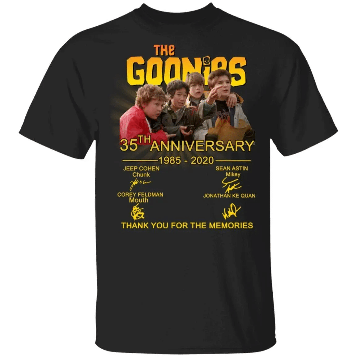 The Goonies T-Shirt 35Th Anniversary 1985 – 2020 Tee Mt03