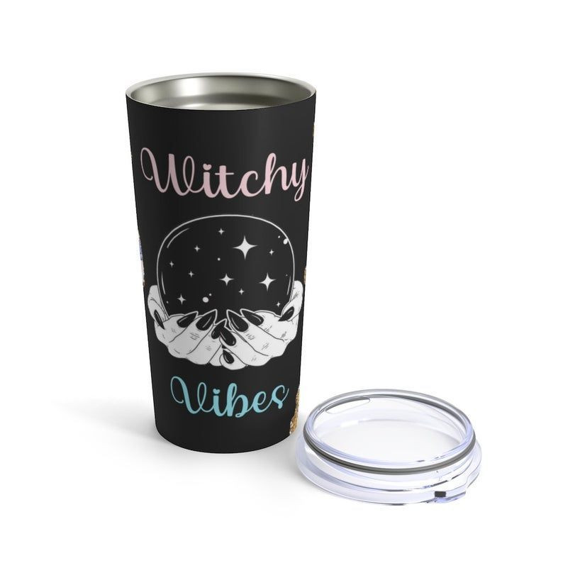 Witchy Vibes Tumbler Stainless Steel,Wicca Pagan