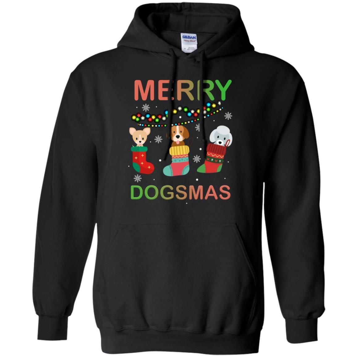 Merry Dogsmas X-Mas Gift Shirt For Dogs Lovers