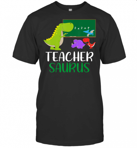 Teachersaurus  Funny Dinosaur Teacher Appreciation Gift T Shirt