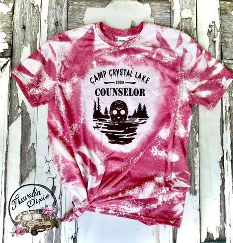 Crystal Lake Camp Counselor Bleached Tshirt