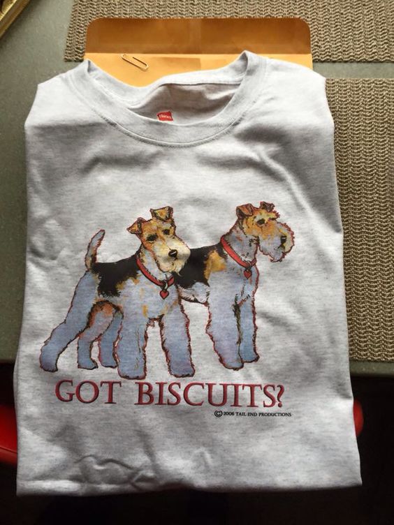 Got Biscuits Fox Terrier Dog Lovers T-Shirt Outfit