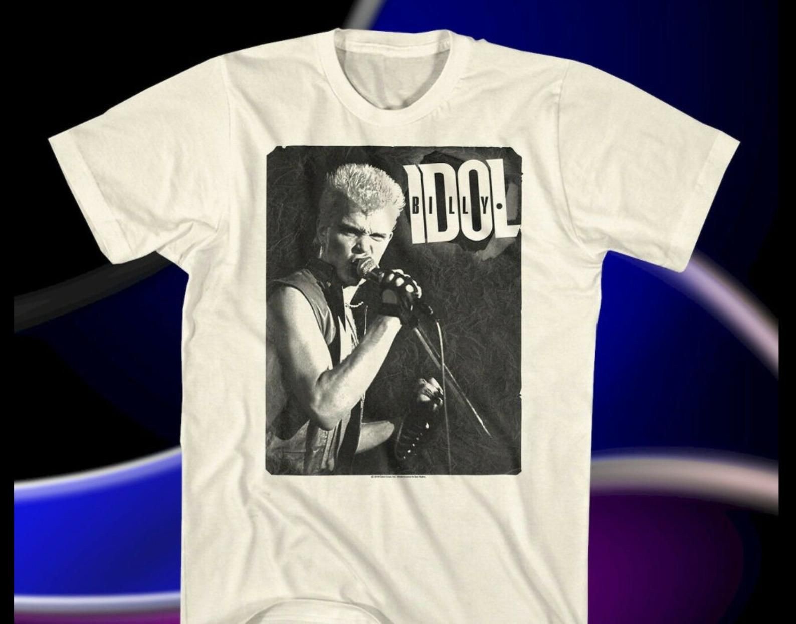 New Billy Idol 80S S Vintage Classic T-Shirt Billy Idol T-Shirtbilly Idol T-Shirt