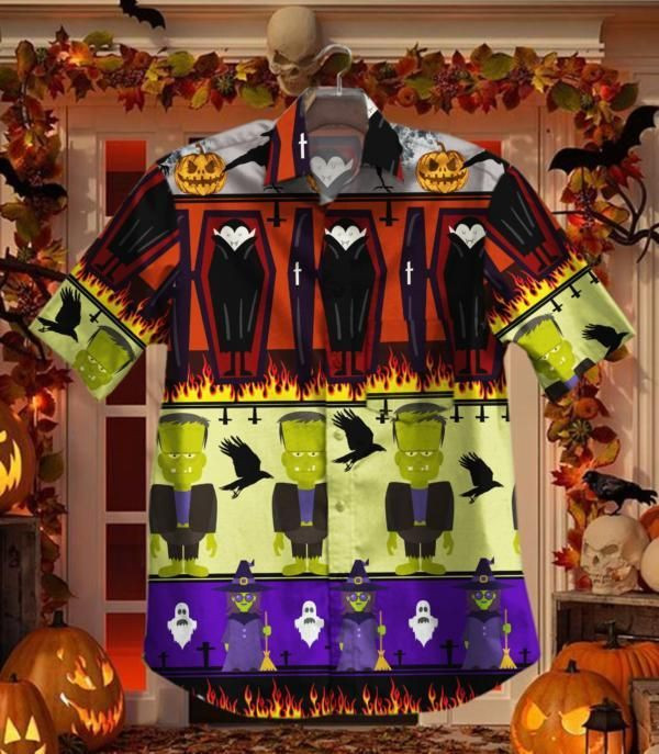 Scary Halloween Hawaiian Shirt