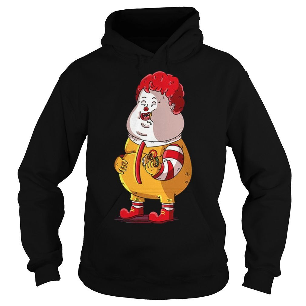 John Mccain As Ronald Mcdonald Eating Big Mac Hamburger Fast Food Lovers Shirts