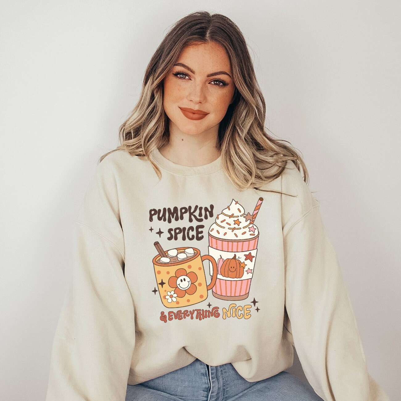 PSL Sweatshirt Pumpkin Spice Sweatshirt Spooky Season Autumn Sweatshirt Halloween Crewneck Sweatshirt Its Fall Yall Fall Sweatshirts Trendy