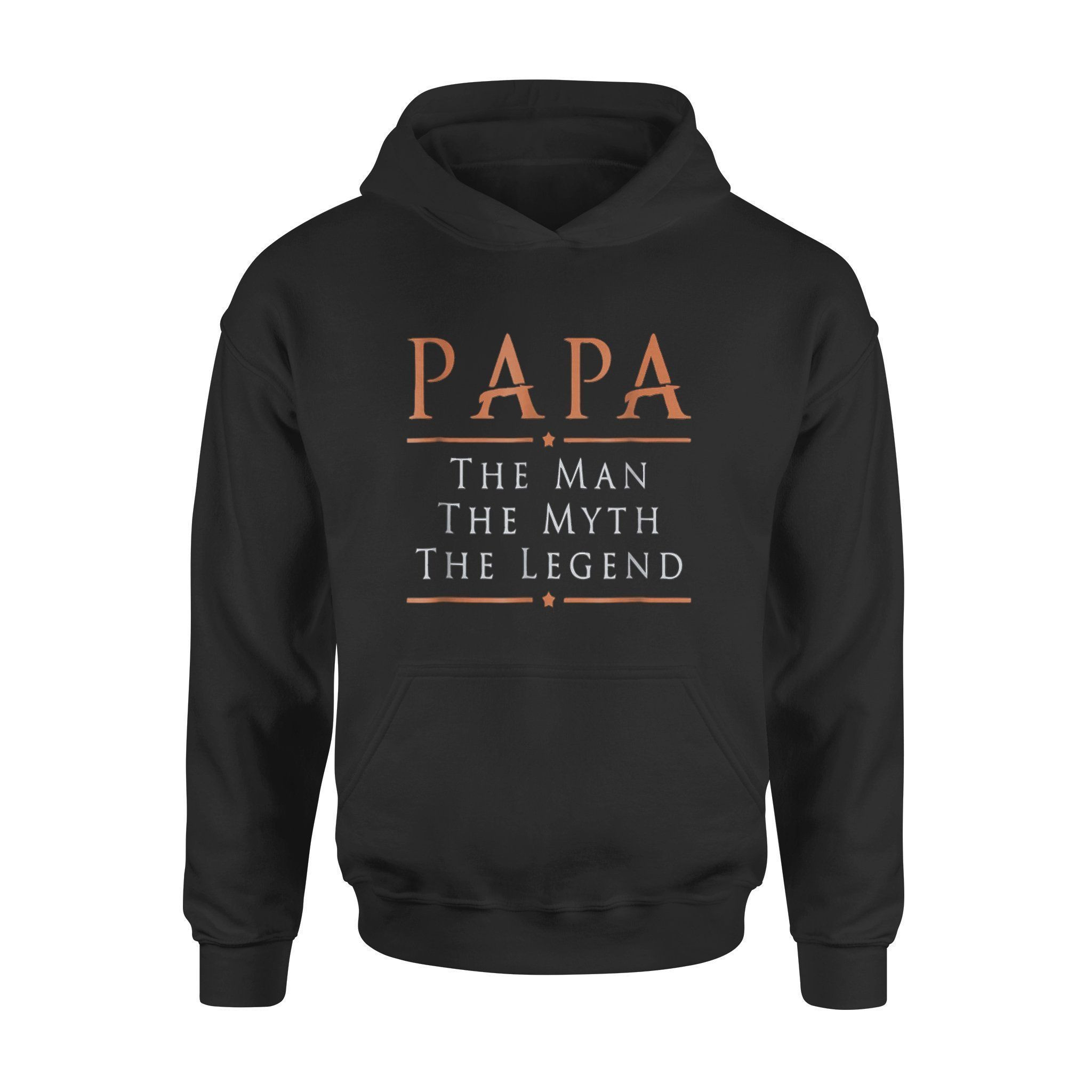 Fathers Day Black Mens The Man The Myth The Legend Shirts – Standard Hoodie