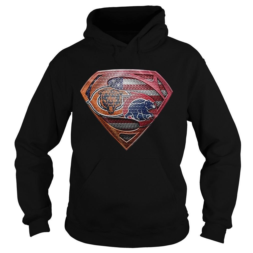 Chicago Bears Superman Logo Chicago Cubs Shirt