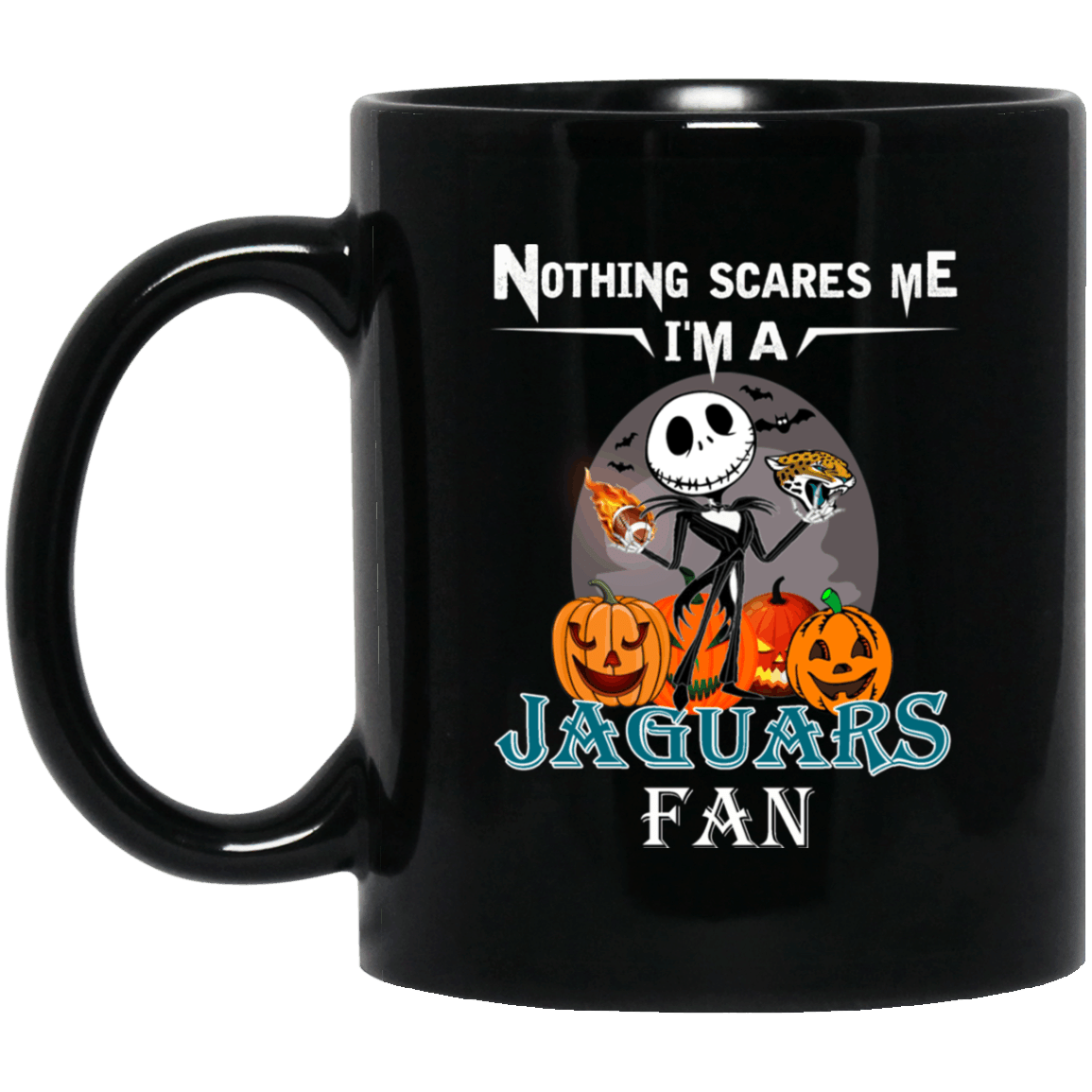 Jack Skellington Nothing Scares Me Im A Jacksonville Jaguarsmug