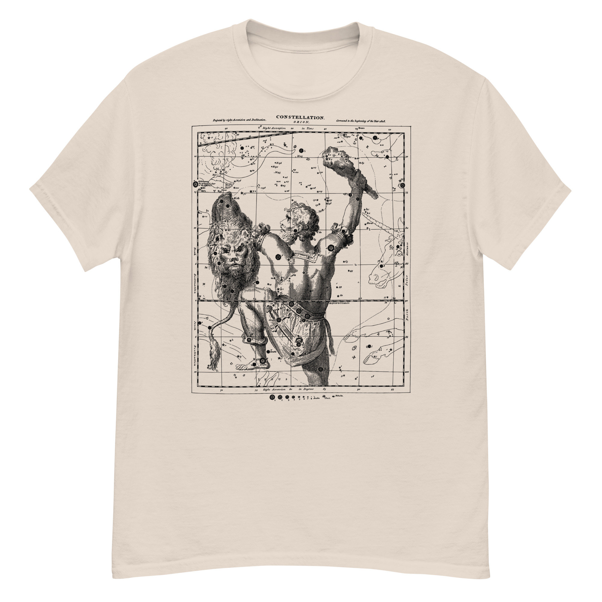 Orion Constellation Map – Aesthetic, Astronomy, Space T-Shirt