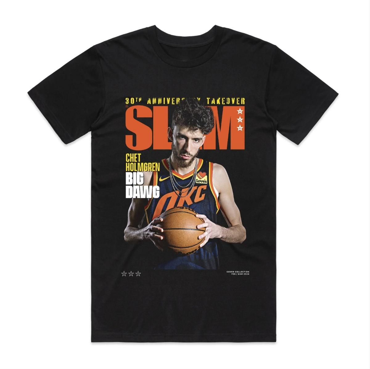 Slam Cover Tee Shirt , Slam – Chet Holmgren T-Shirt Hoodie Menswear Top